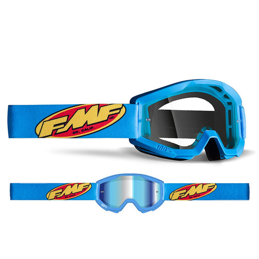 FMF YOUTH POWERCORE CYAN CLEAR