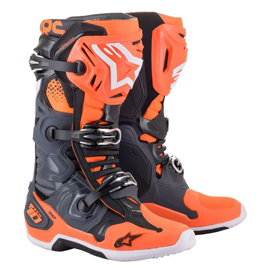 Tech-10 MX Boots Gray/Orange