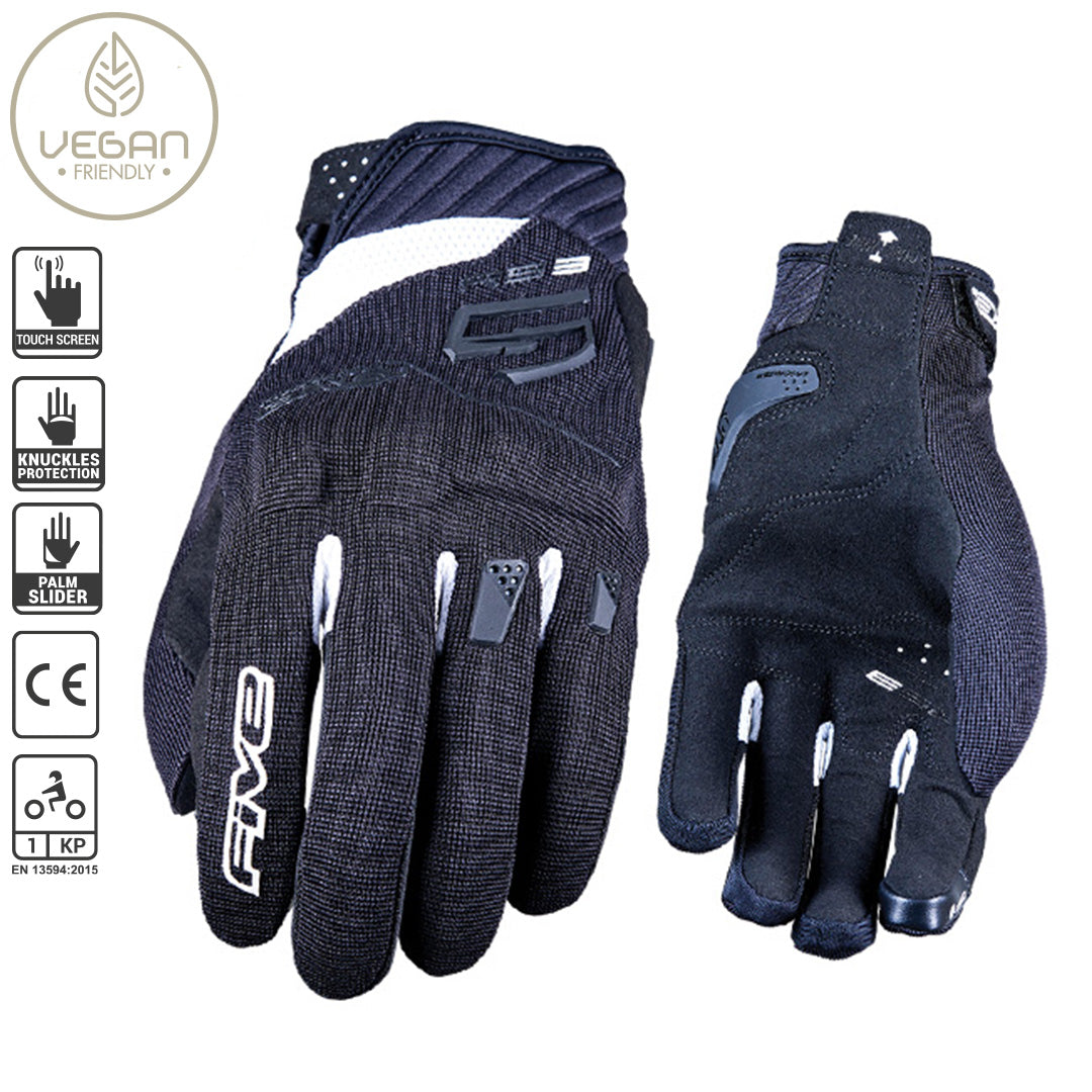 FIVE RS3 EVO Kids Gloves - Black White